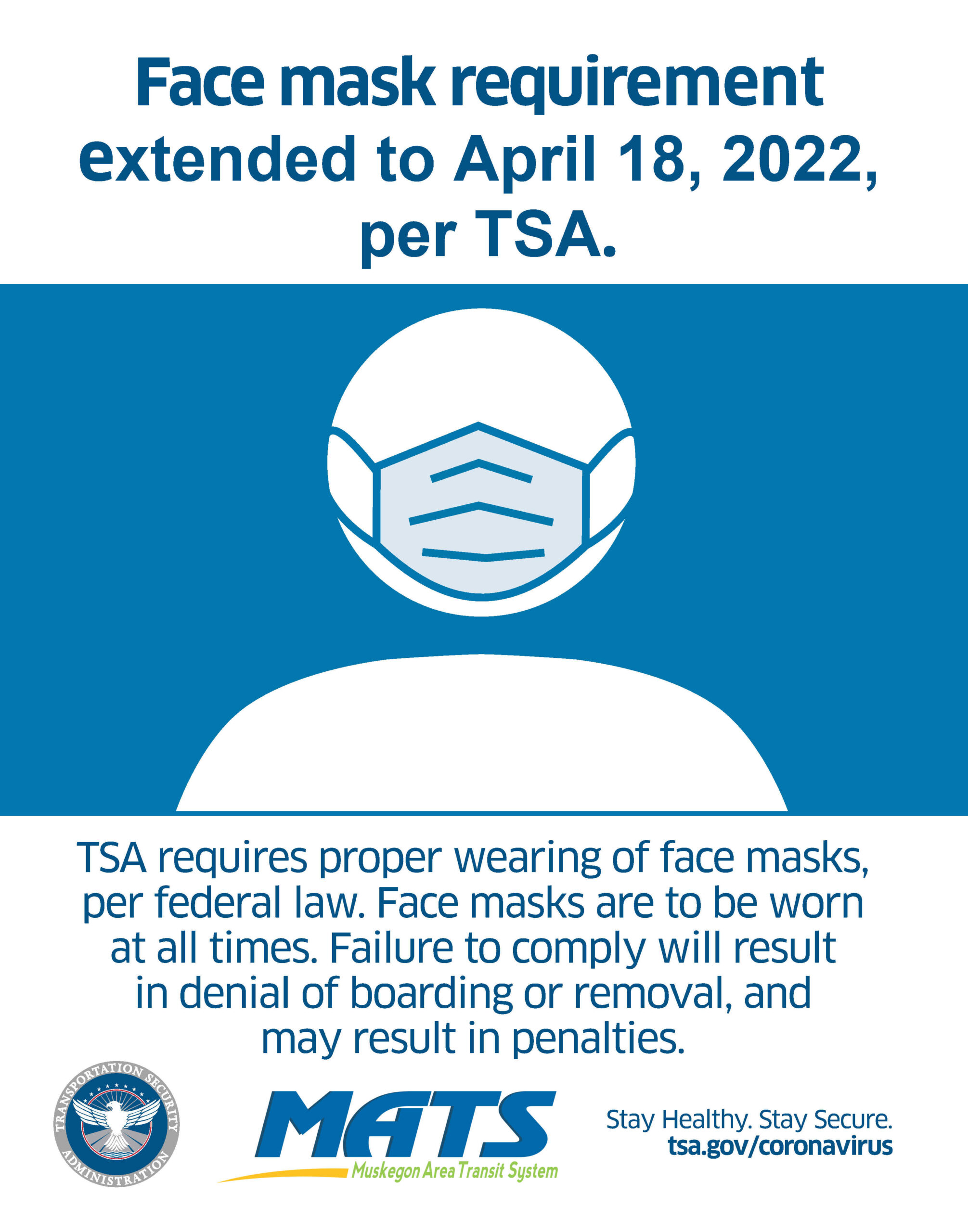 Masks on Mats Buses Muskegon Area Transit System